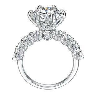 NEW! MAJESTIC 925 Sterling Silver Engagement Ring with 3ct Moissanite